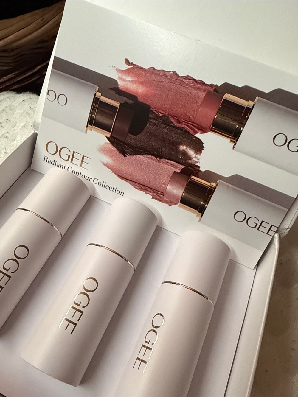 NEW Ogee Certified Organic Radiant Contour Stick Trio org$120
